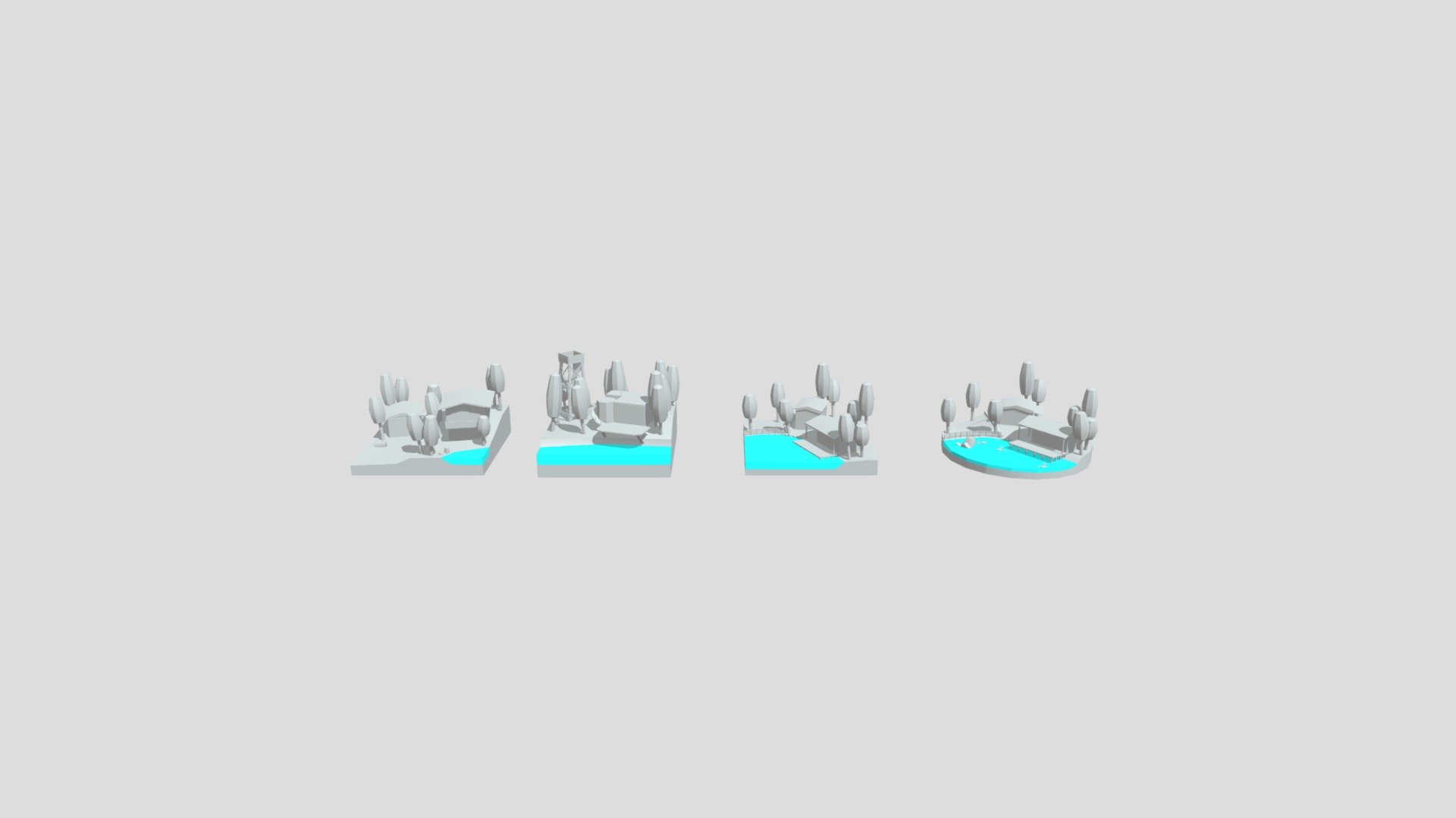 Forest Loner - Blockout - 3D model by LorenzoPaessens [2d95d3a] - Sketchfab