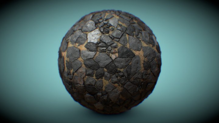 Stone Floor | Tile Texture 3D Model