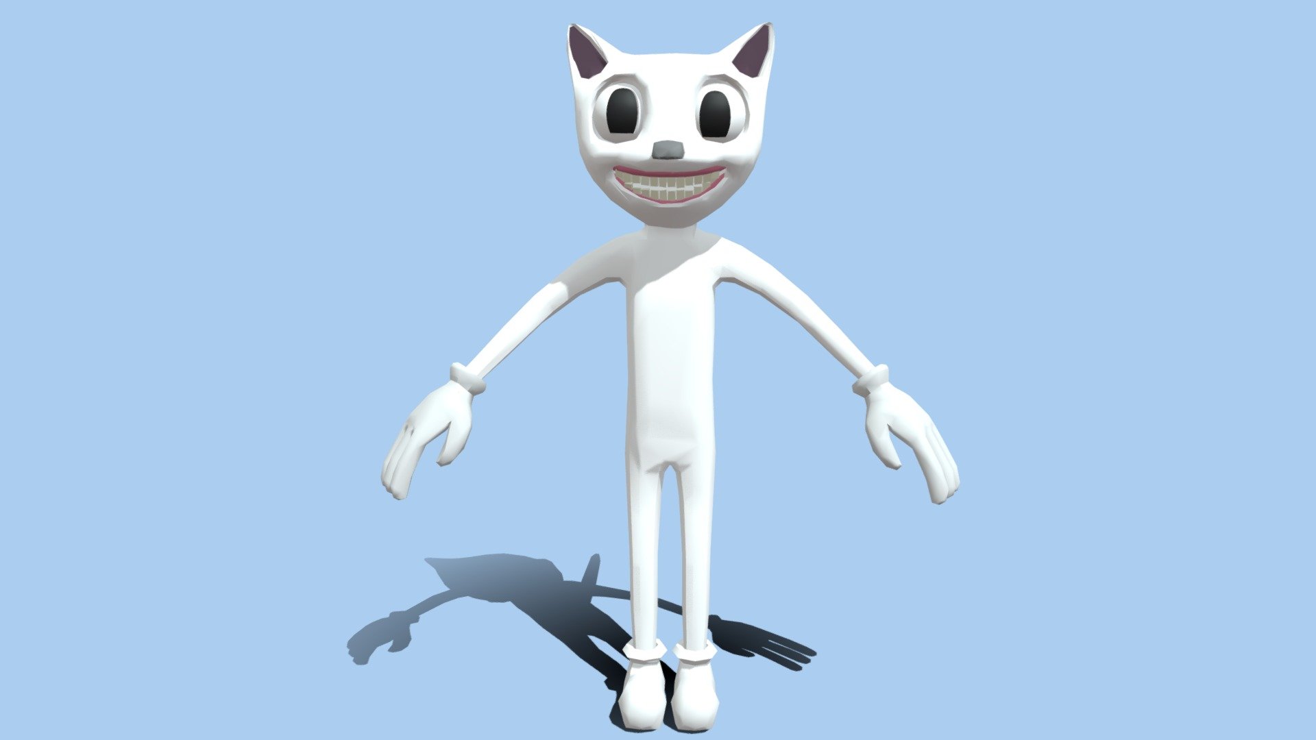 Snow Cartoon Cat - Download Free 3D model by Edward Johnson 3 ...