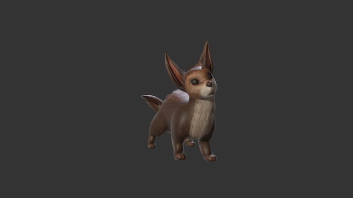Ferret Fox RELAX 3D Model