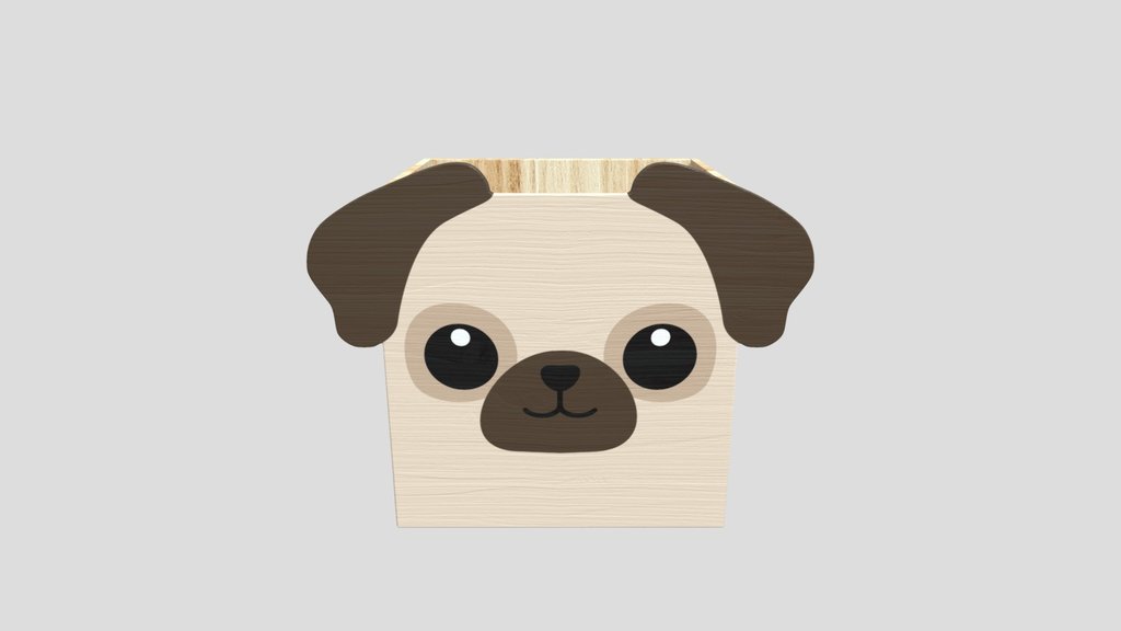 Animalbox Pug Storage Box