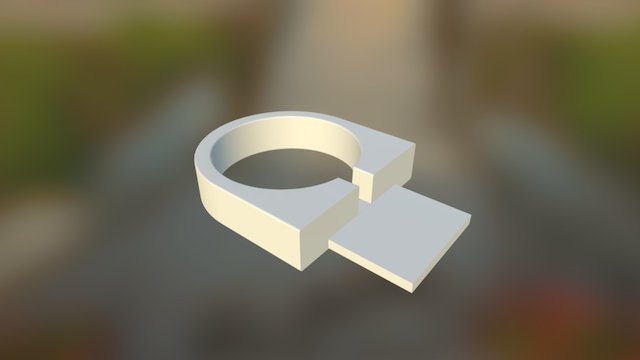 Apple Watch charging cable holder 3D Model