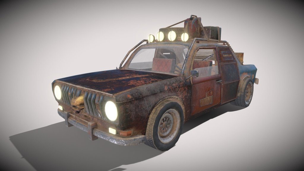 Old Car post-apocaluptic