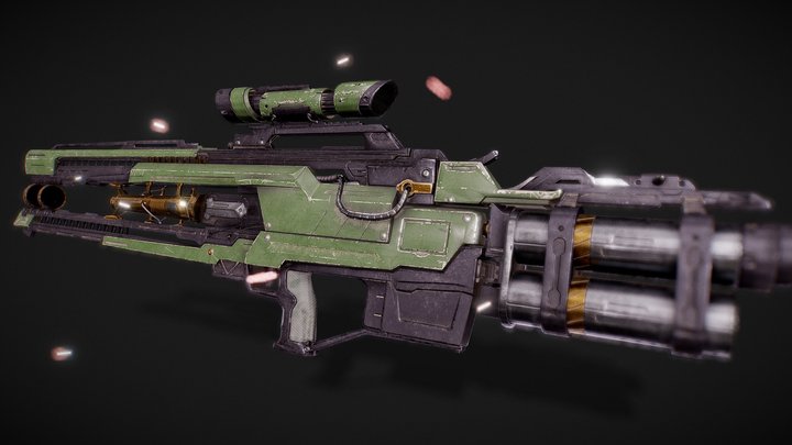 Sci-fi Rifle Remake 3D Model