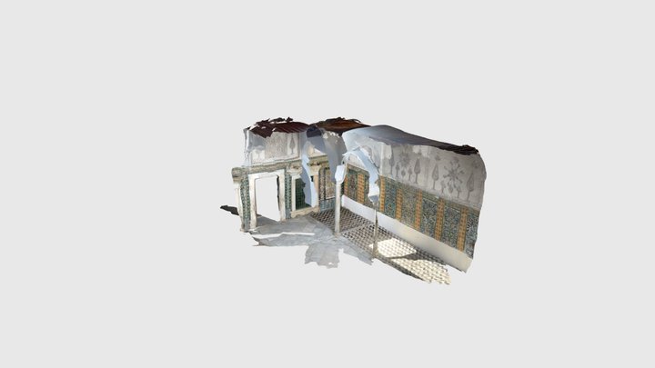 Test Scan – Interior with Tilework and Fountain… 3D Model