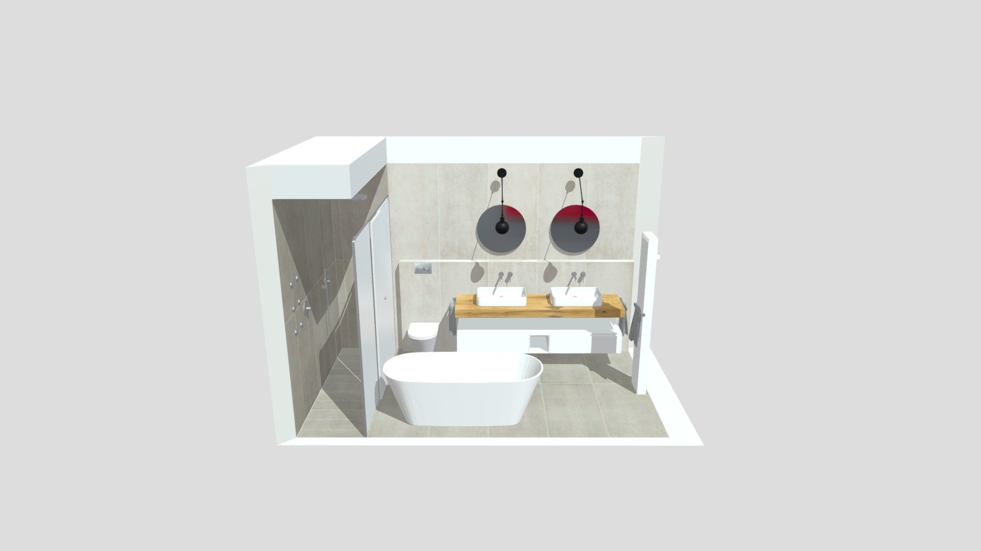 SCHEMA DI POSA BAGNO VASCA 3D