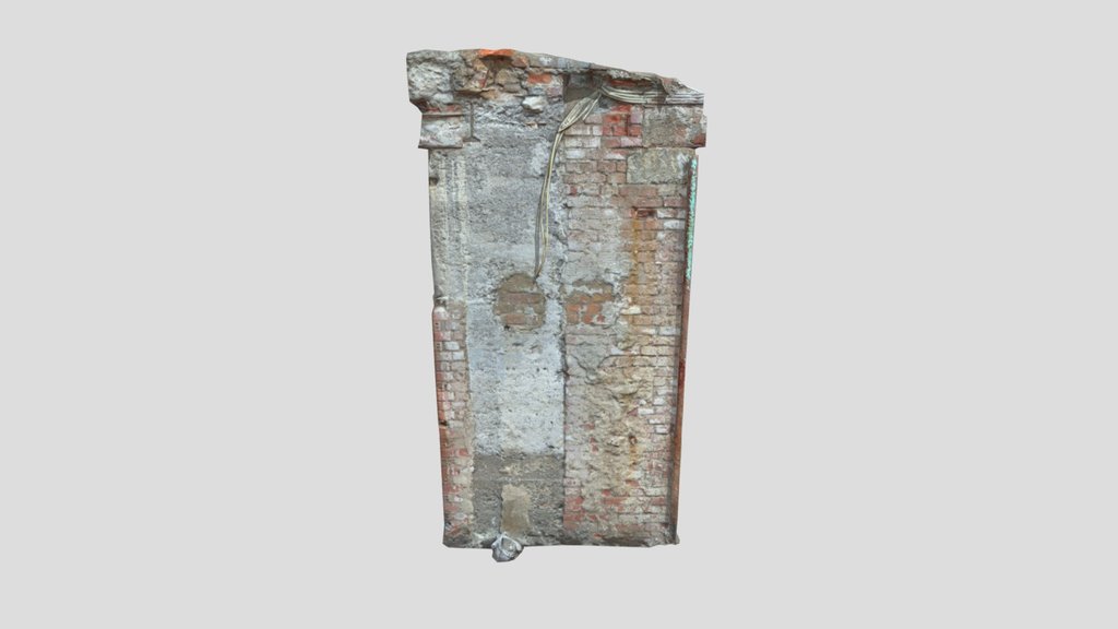 Pillar Brick Ruin Modern 3