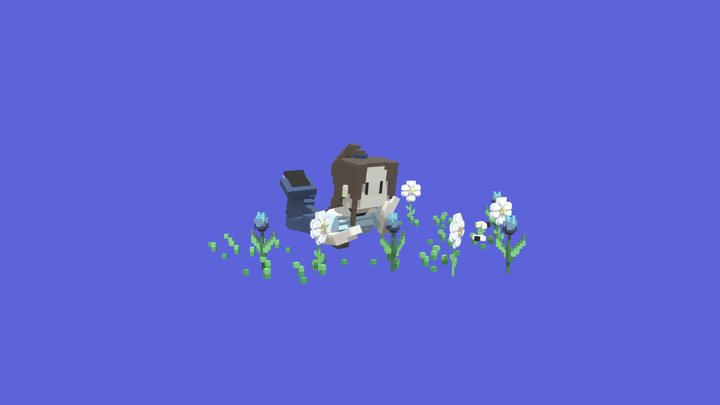 Bree Chilling on the grass 3D Model