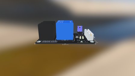 Relay Module with Terminal Block 3D Model