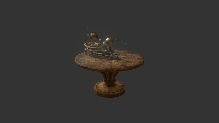 Orrery Table 3D Model