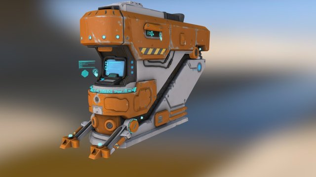 Scifi Terminal Test 3D Model
