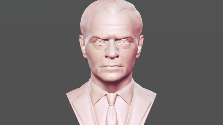 Donald Tusk bust for 3D printing 3D Model