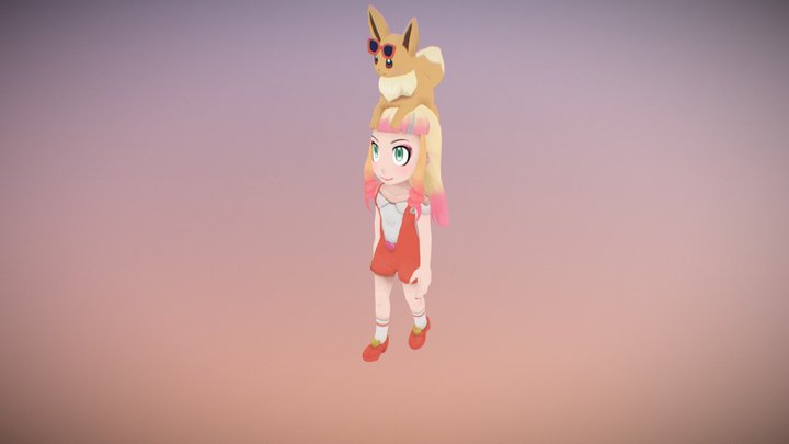 Pokemon Lets Go - Risa 3D Model