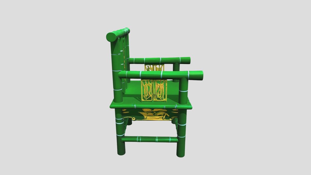 Bamboo+chair+3d+model