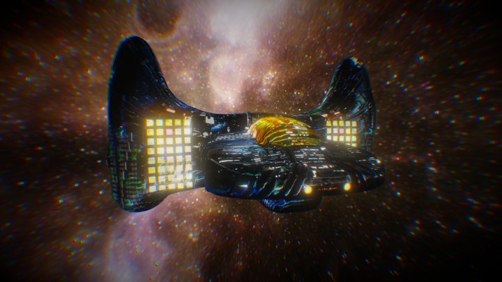 Spaceship (Created By Maxim & Will) 3D Model