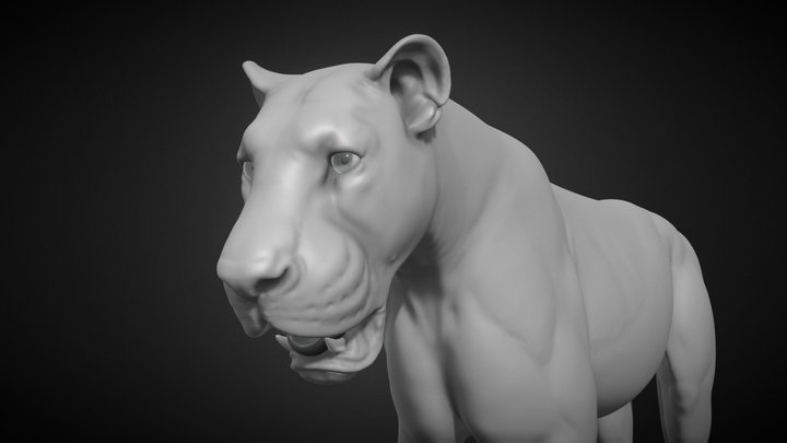 Persian_Lion_2 3D Model