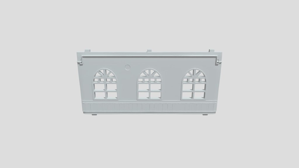 Miniature toy house wall panel