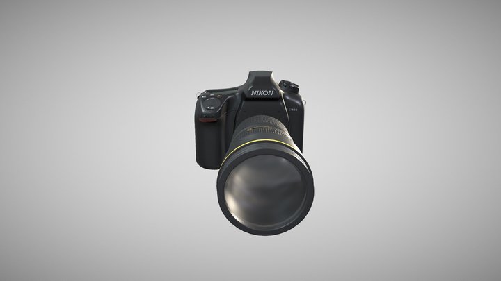 Nikon D850 Camera 3D Model