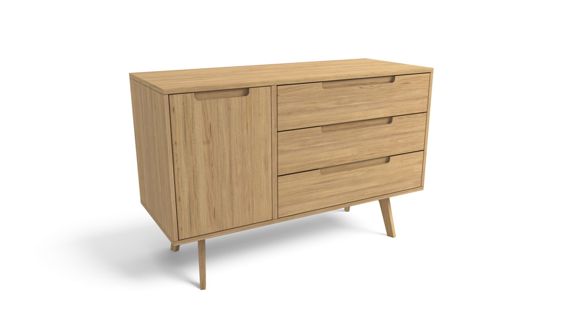 Jenson Compact Sideboard, Solid Oak