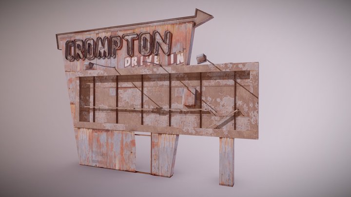 PAS - Post Apocalyptic Abandoned Sign 19 3D Model