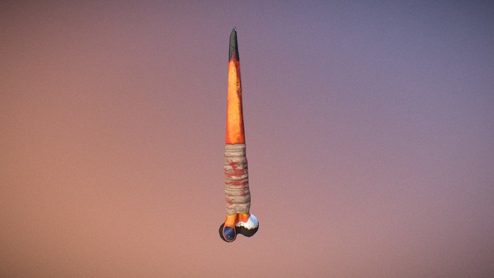 Bird Beak Bone Knife 3D Model