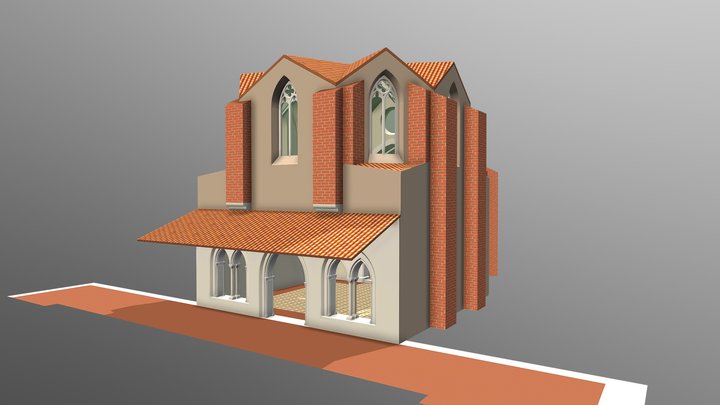Salle capitulaire  Dominicains de Perpignan 3D Model