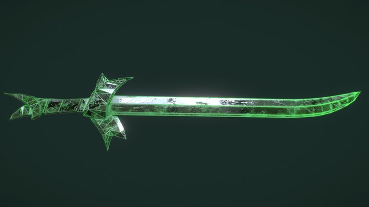 Adventure Time Finn's Grass Sword 3D Model