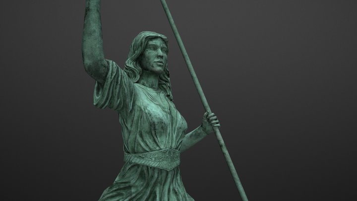 Bronze Statue 3D Model