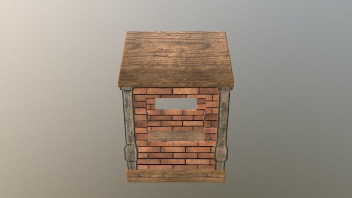 Brick house 3D Model