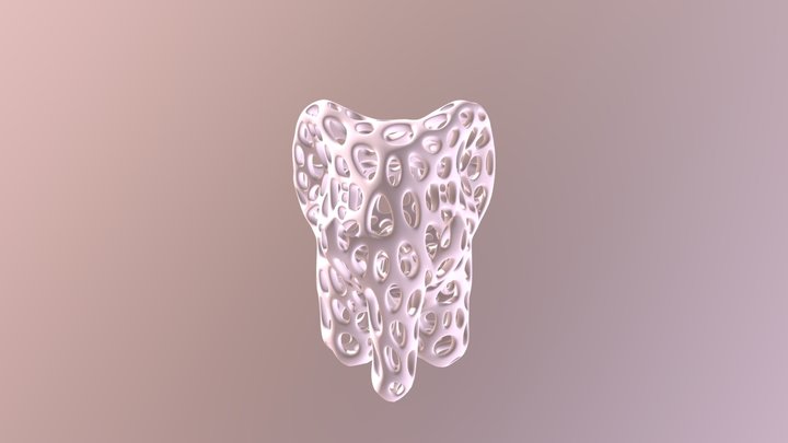 Elephant - Voronoi 3D Model
