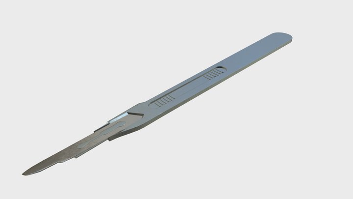 Disposable scalpel 3 3D Model