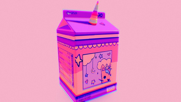 Unicorn Milk 3D Model