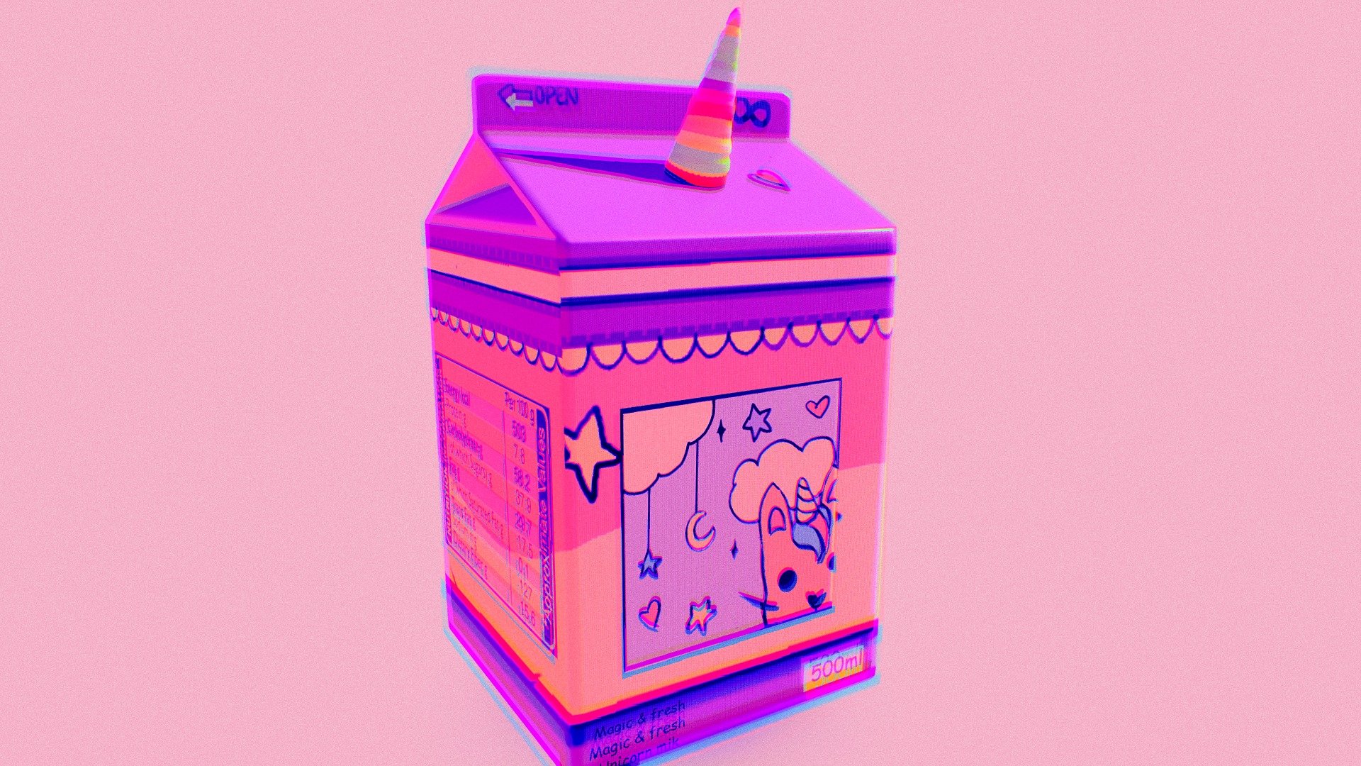 Unicorn Milk Download Free 3D model by mdiaz16 [2da86b2] Sketchfab