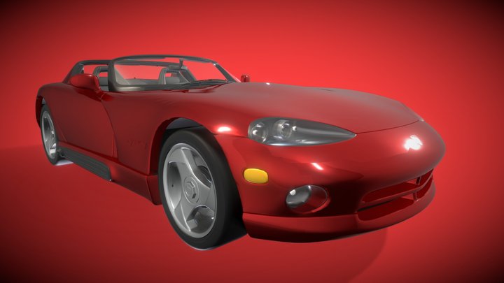 Dodge Viper SR1 3D Model