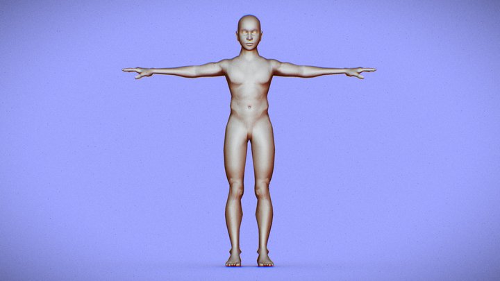 FREE LOW POLY BASE MESH GAME READY 3D Model