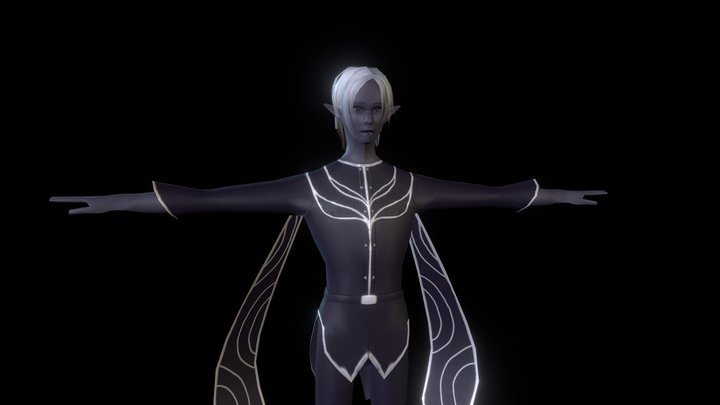 Elf Model Study 3D Model