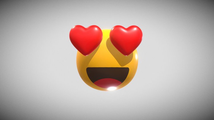 3D Love Emoji 3D Model