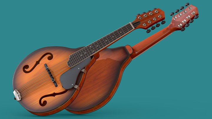 Mandolin - Strings Instrument 3D Model