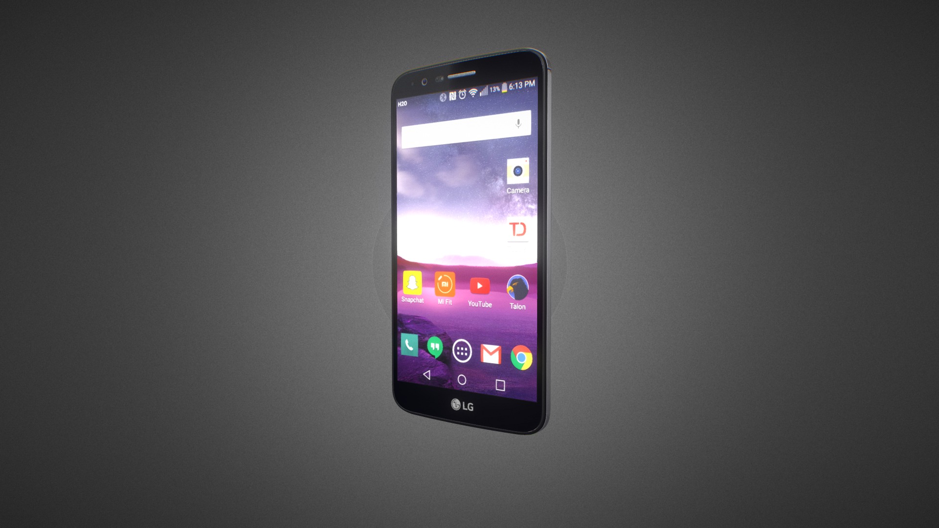 3D model LG Stylo 3 for Element 3D - This is a 3D model of the LG Stylo 3 for Element 3D. The 3D model is about a cell phone with a cracked screen.