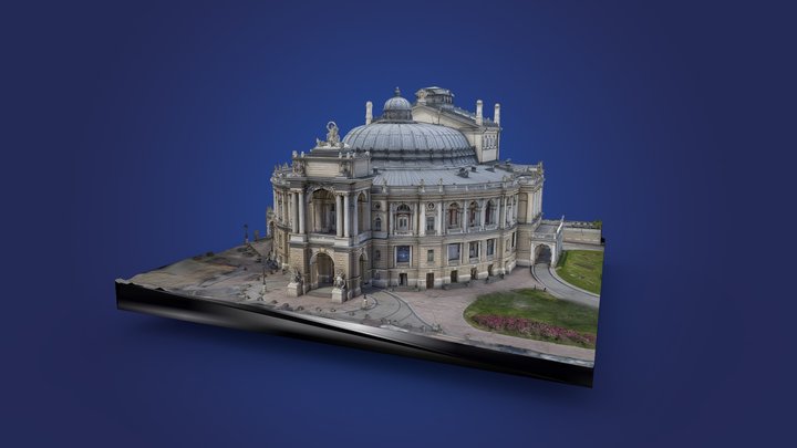 Odesa Opera  and  Ballet Theater 3D Model