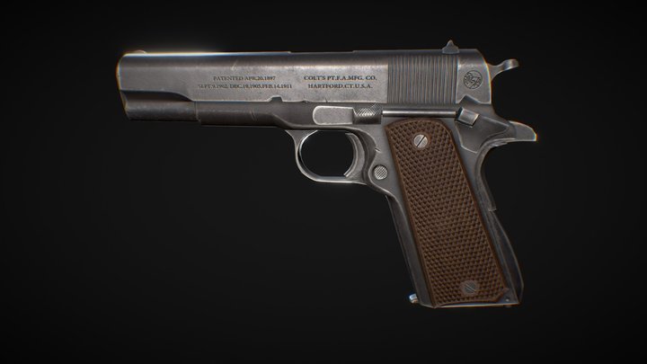 M1911 A1 3D Model