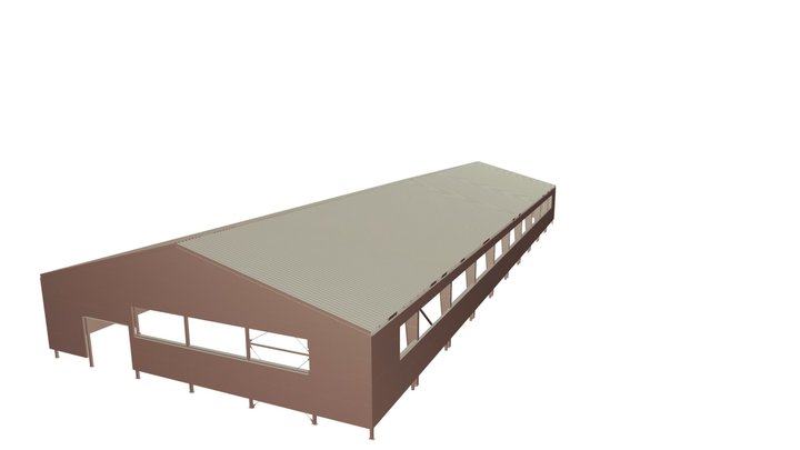 02896 Конный манеж / Equestrian arena 3D Model