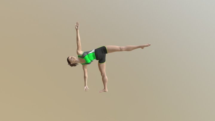 Half Moon Pose Test 3D Model