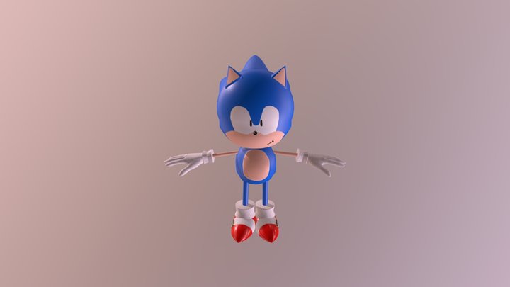 Classic Sonic 3D Model