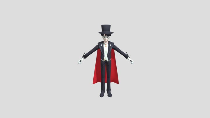 Tuxedo Mask (Sailor Moon) – Gratis 3D-model STL