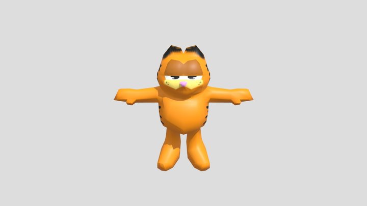 Garfield LowPoly 3D Model