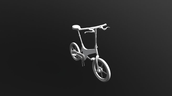 Elektronic Folding Bike [High poly] 3D Model
