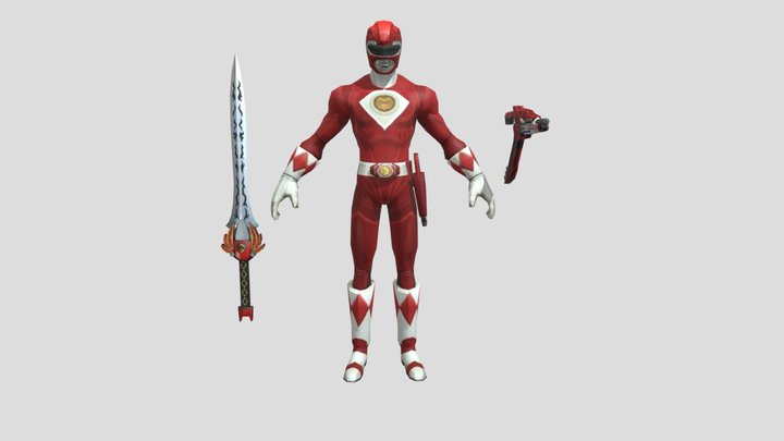 Red Ranger Movie 1995 - Power Rangers 3D Model