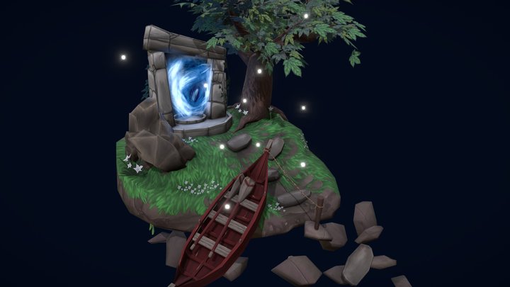 Lost Gateway Diorama 3D Model