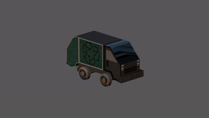 Dumpster Truck 3D Model